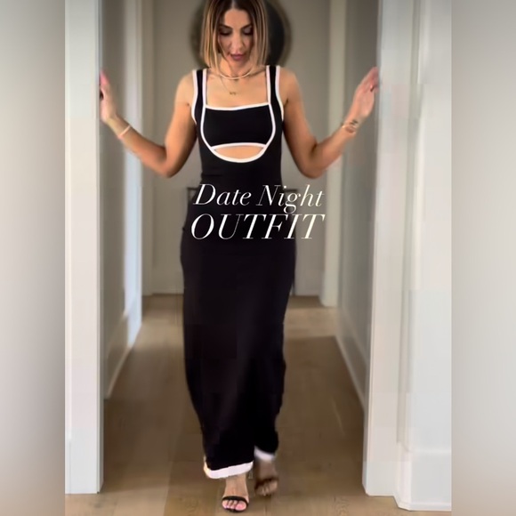 NWT Cut Out Column Maxi Dress - Picture 1 of 7